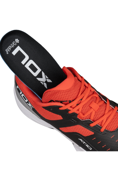 NOX AT10 PRO Black/ Red Padel Shoes