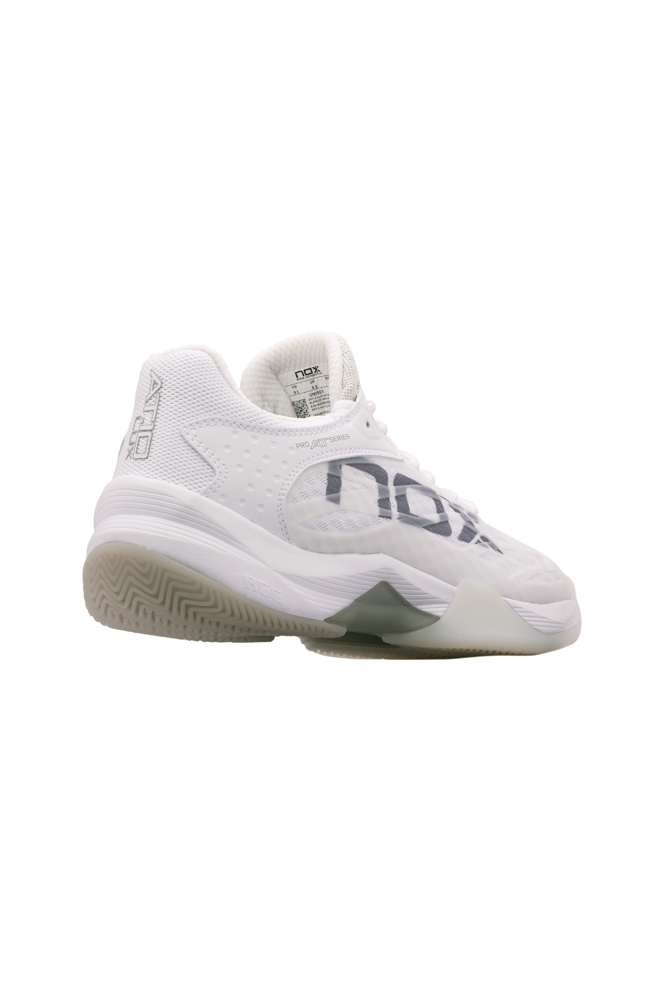 NOX AT10 LUX White/Grey Padel Shoes