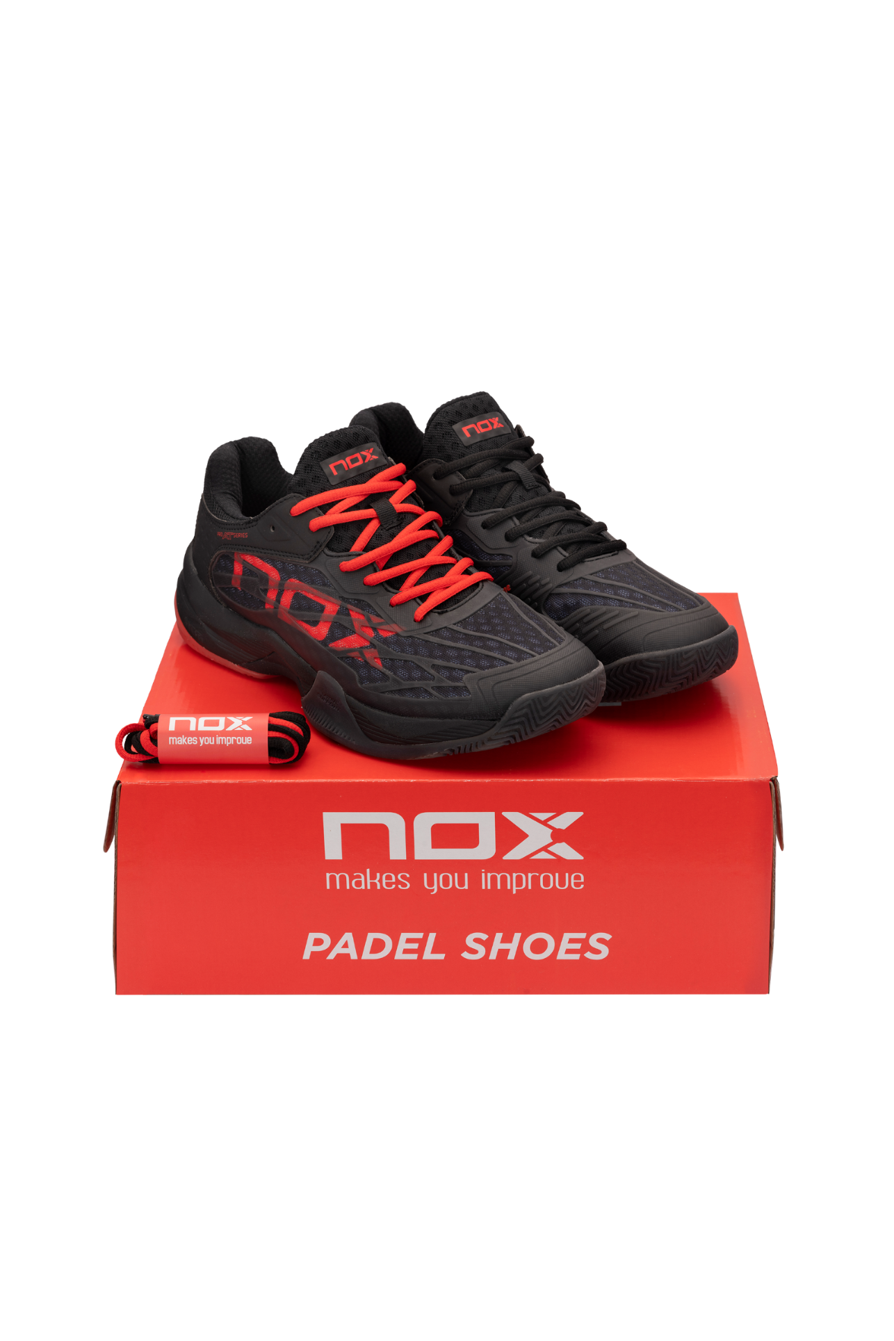 NOX AT10 LUX Black/Red Padel Shoes