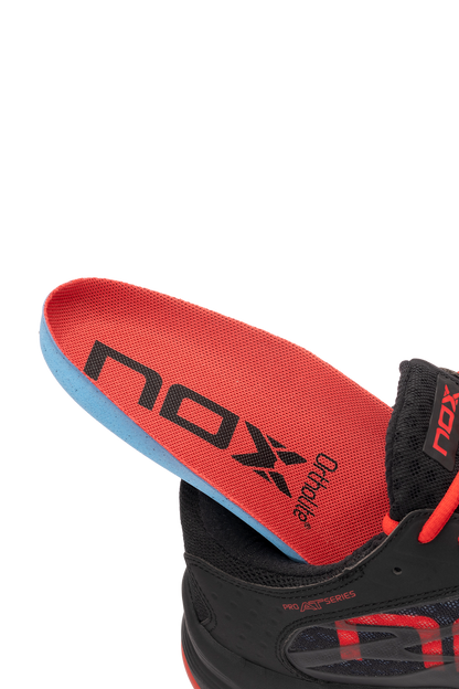 NOX AT10 LUX Black/Red Padel Shoes