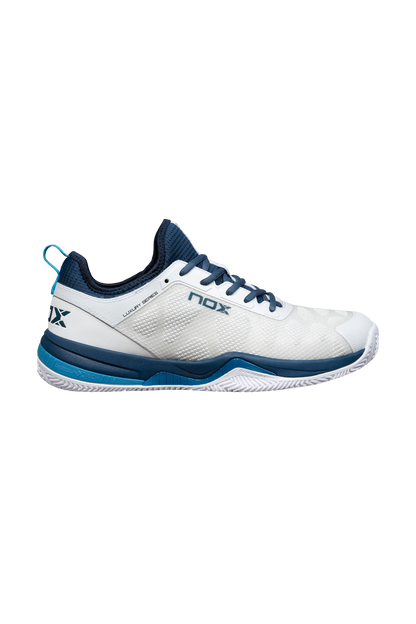 NOX Nerbo White/Swedish Blue Padel Shoes