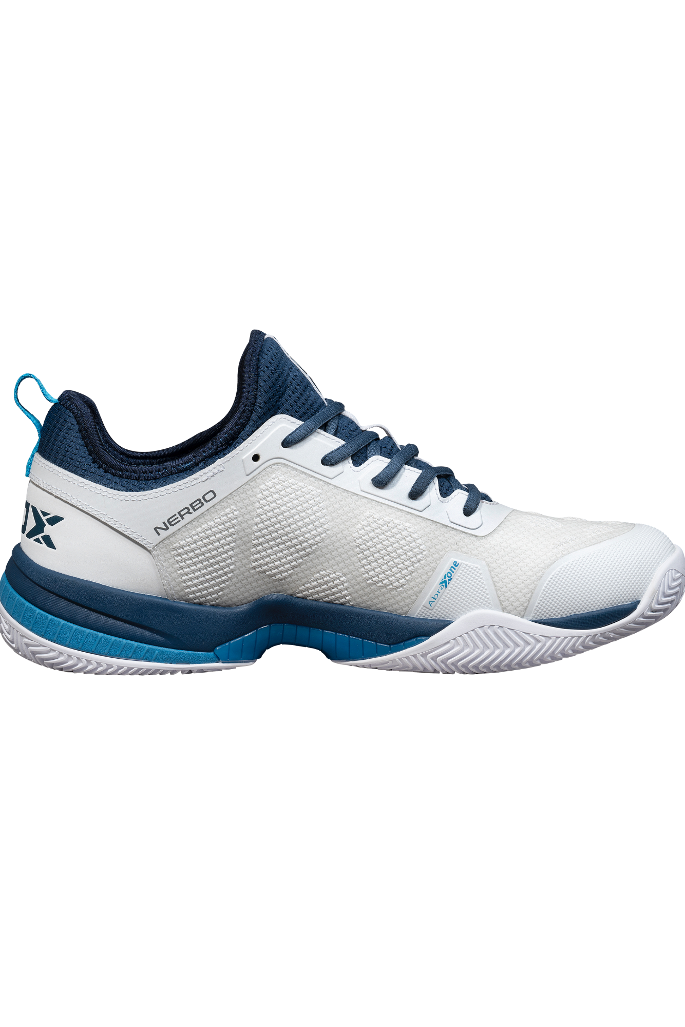 NOX Nerbo White/Swedish Blue Padel Shoes
