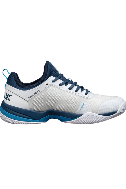NOX Nerbo White/Swedish Blue Padel Shoes