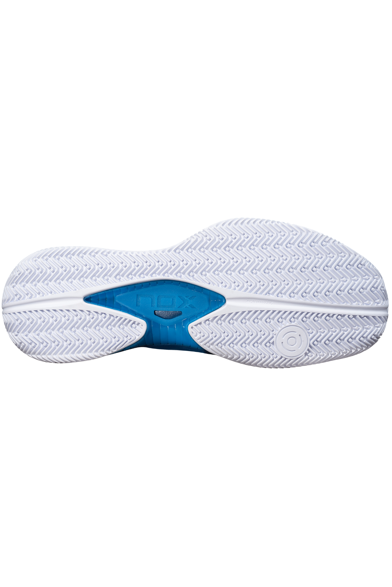 NOX Nerbo White/Swedish Blue Padel Shoes