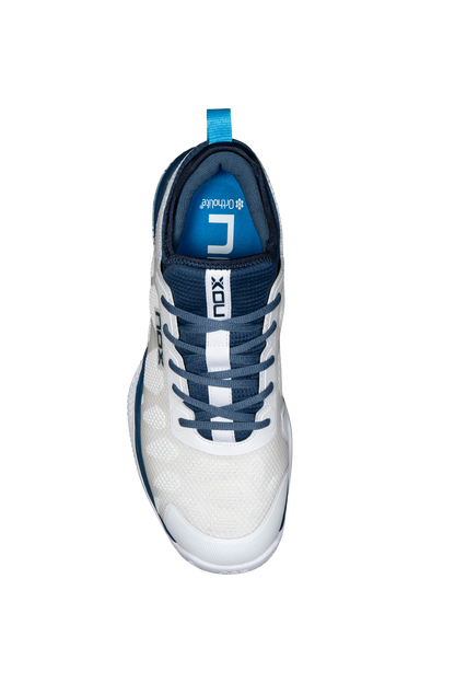 NOX Nerbo White/Swedish Blue Padel Shoes