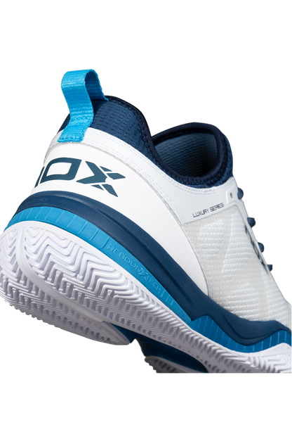 NOX Nerbo White/Swedish Blue Padel Shoes