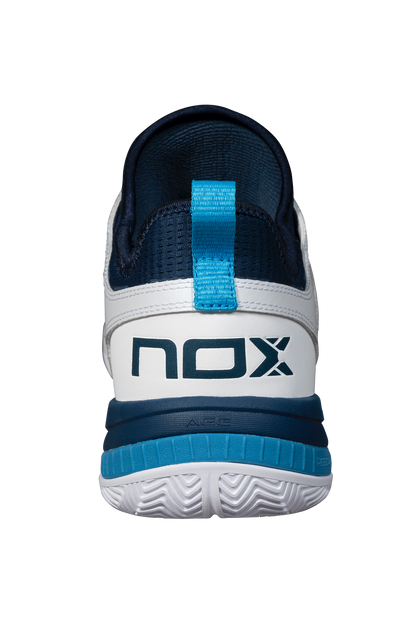 NOX Nerbo White/Swedish Blue Padel Shoes