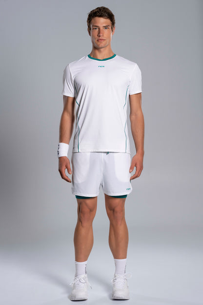 NOX Men PRO White/Ivy Green T-Shirt