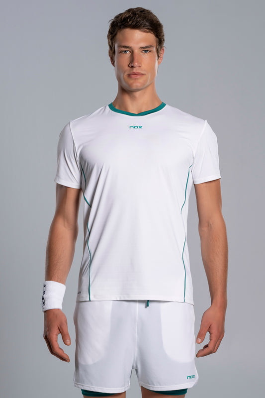 NOX Men PRO White/Ivy Green T-Shirt