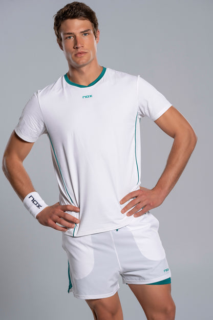 NOX Men PRO White/Ivy Green T-Shirt