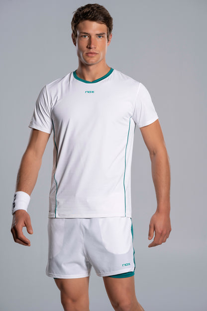 NOX Men PRO White/Ivy Green T-Shirt