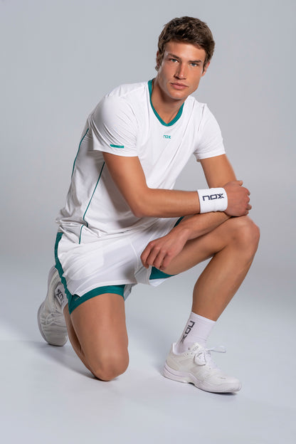 NOX Men PRO White/Ivy Green T-Shirt