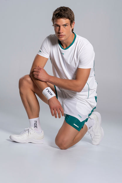 NOX Men PRO White/Ivy Green T-Shirt