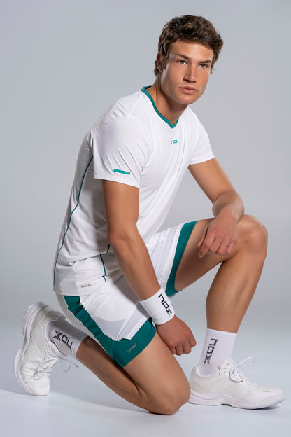 NOX Men PRO White/Ivy Green T-Shirt