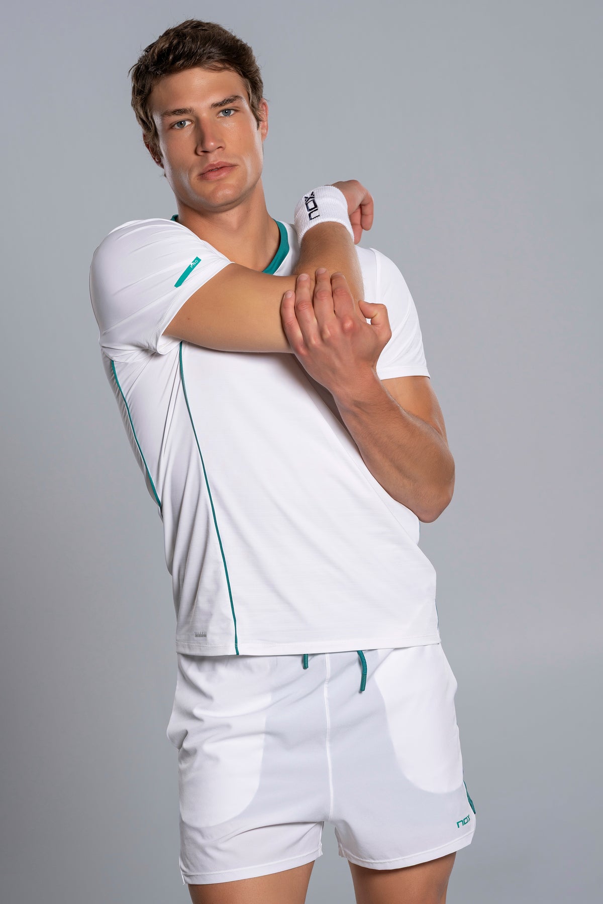 NOX Men PRO White/Ivy Green T-Shirt