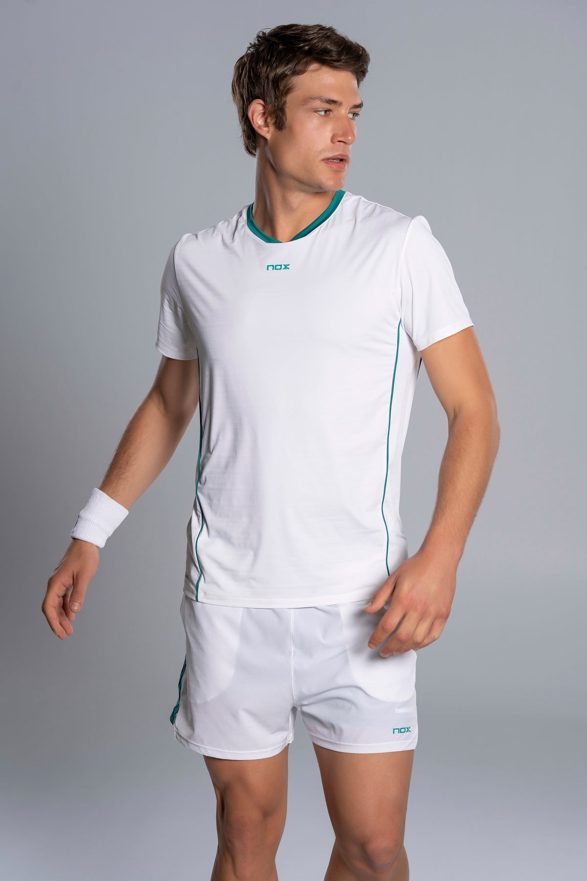 NOX Men PRO White/Ivy Green T-Shirt