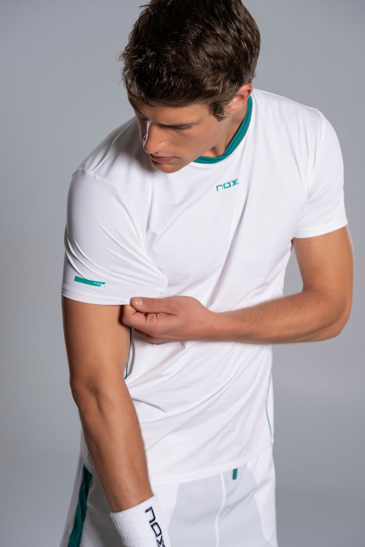 NOX Men PRO White/Ivy Green T-Shirt