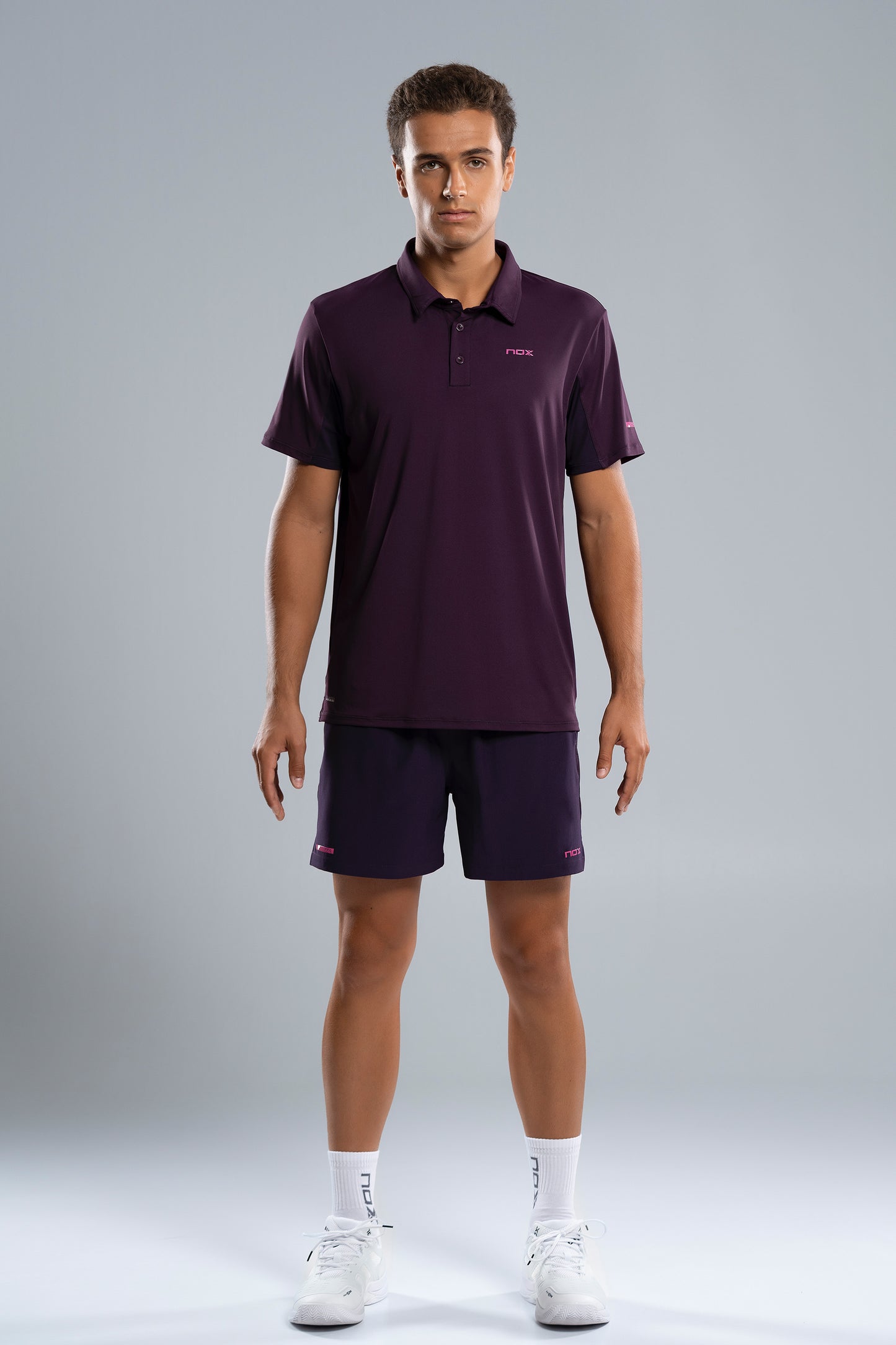 NOX Men PRO Deep Purple Polo T-shirt
