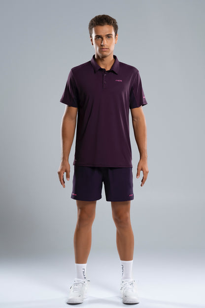 NOX Men PRO Deep Purple Polo T-shirt