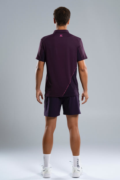 NOX Men PRO Deep Purple Polo T-shirt