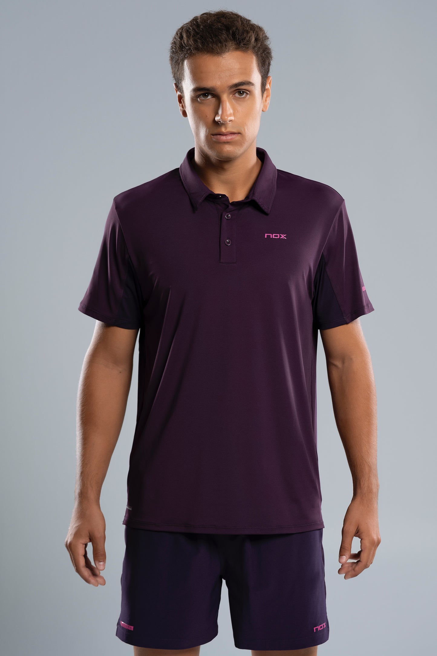 NOX Men PRO Deep Purple Polo T-shirt