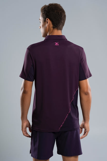 NOX Men PRO Deep Purple Polo T-shirt