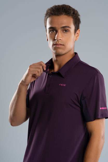 NOX Men PRO Deep Purple Polo T-shirt