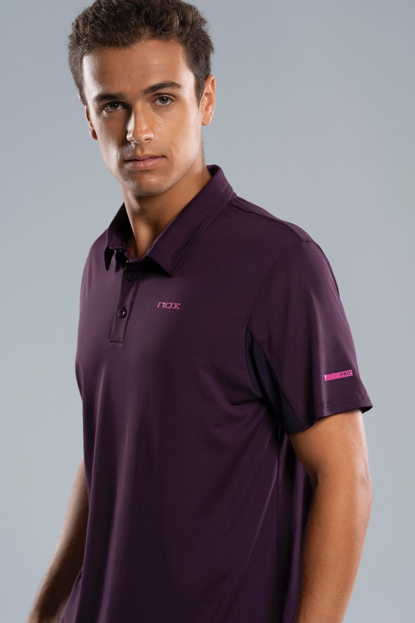 NOX Men PRO Deep Purple Polo T-shirt