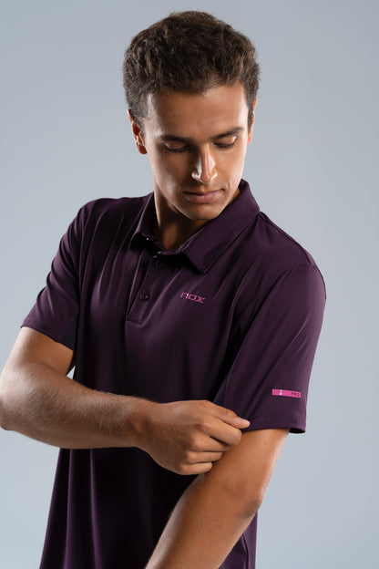 NOX Men PRO Deep Purple Polo T-shirt