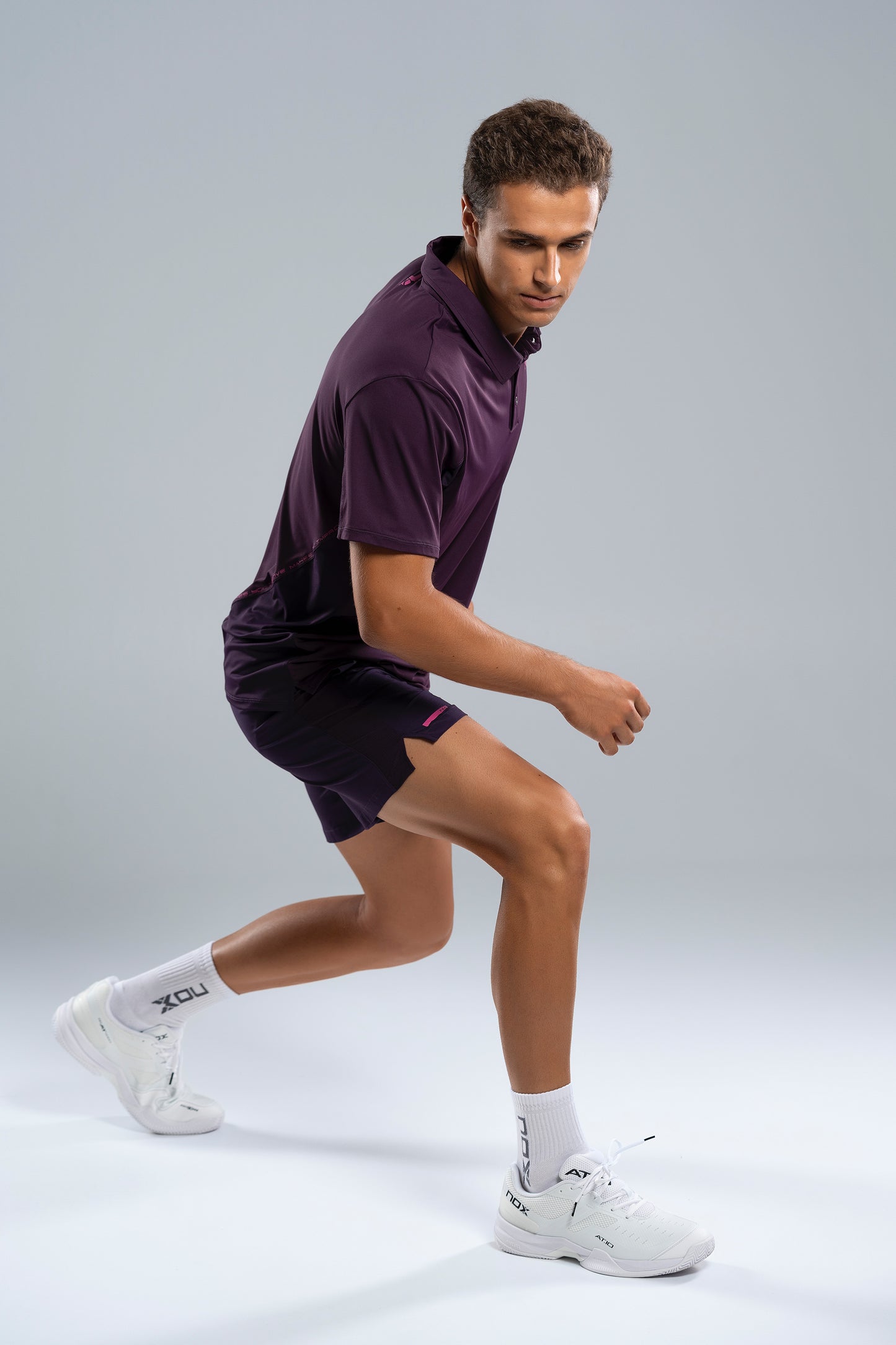 NOX Men PRO Deep Purple Polo T-shirt