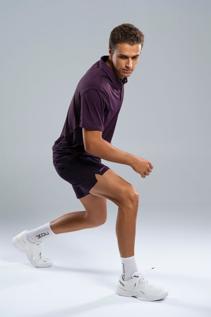 NOX Men PRO Deep Purple Polo T-shirt