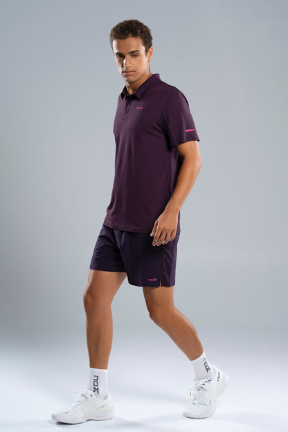 NOX Men PRO Deep Purple Polo T-shirt
