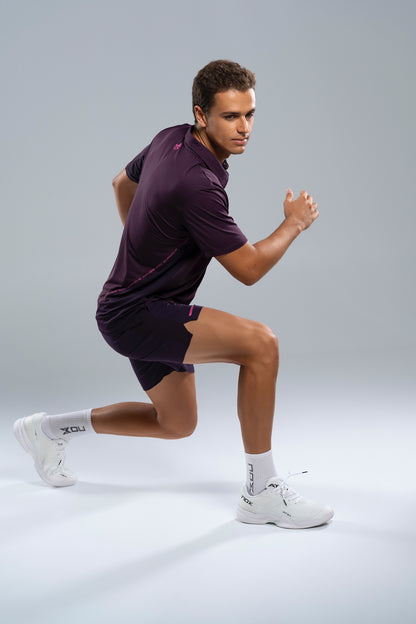 NOX Men PRO Deep Purple Polo T-shirt