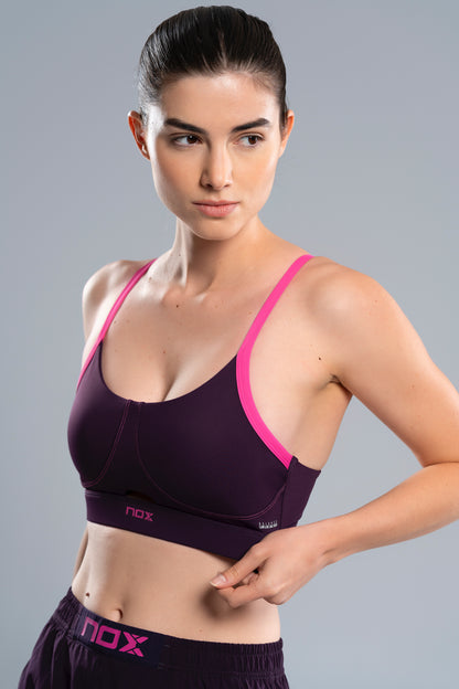 NOX Women PRO Deep Purple Sports Bra