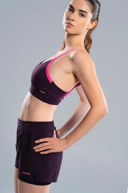 NOX Women PRO Deep Purple Sports Bra