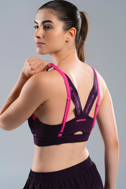 NOX Women PRO Deep Purple Sports Bra