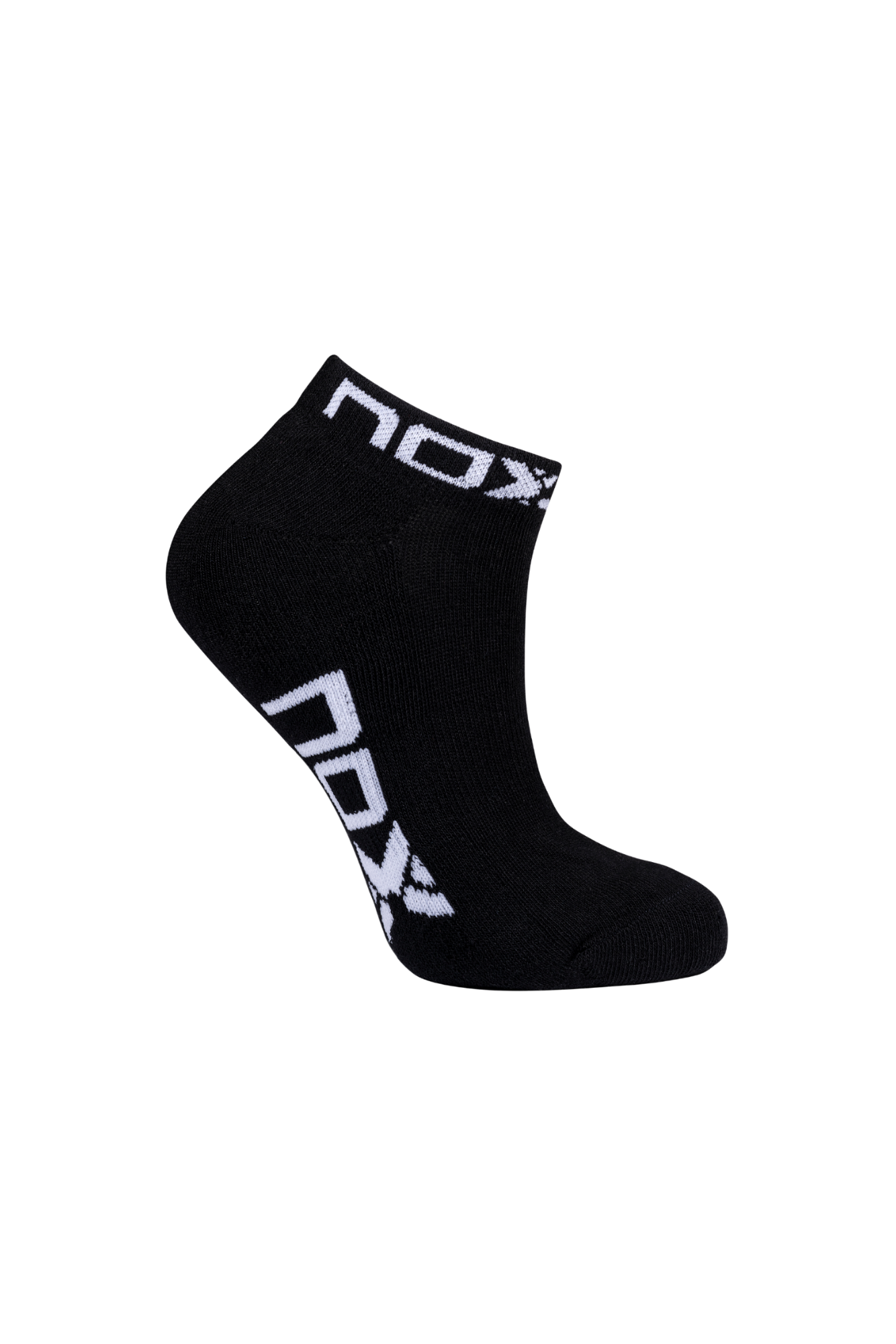 NOX Women's Ankle-Length Socks Black with White Logo