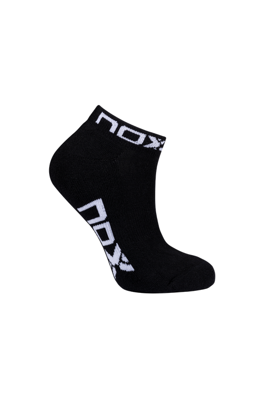 NOX Women's Ankle-Length Socks Black with White Logo