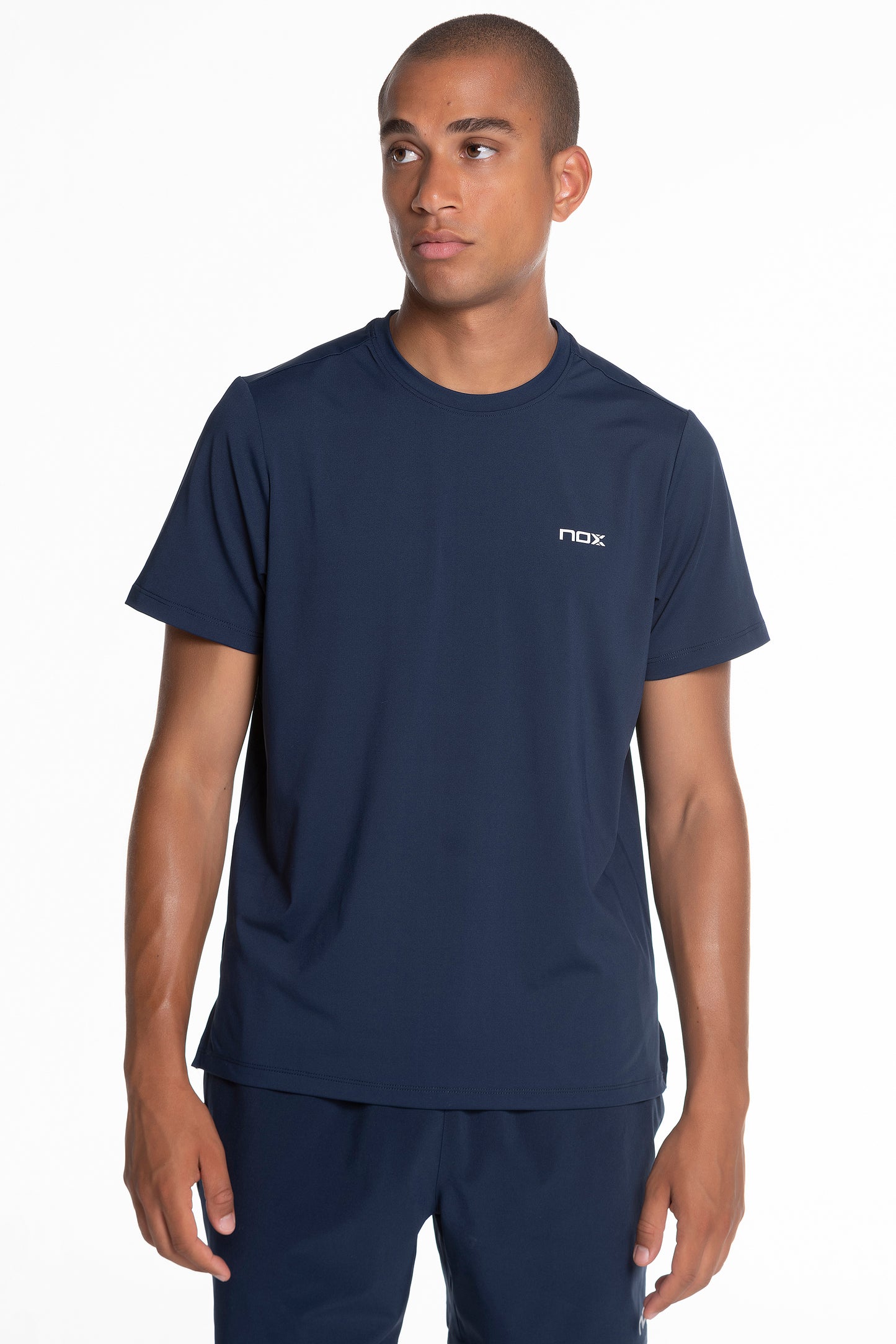NOX Men Regular Dark Blue Team T-Shirt