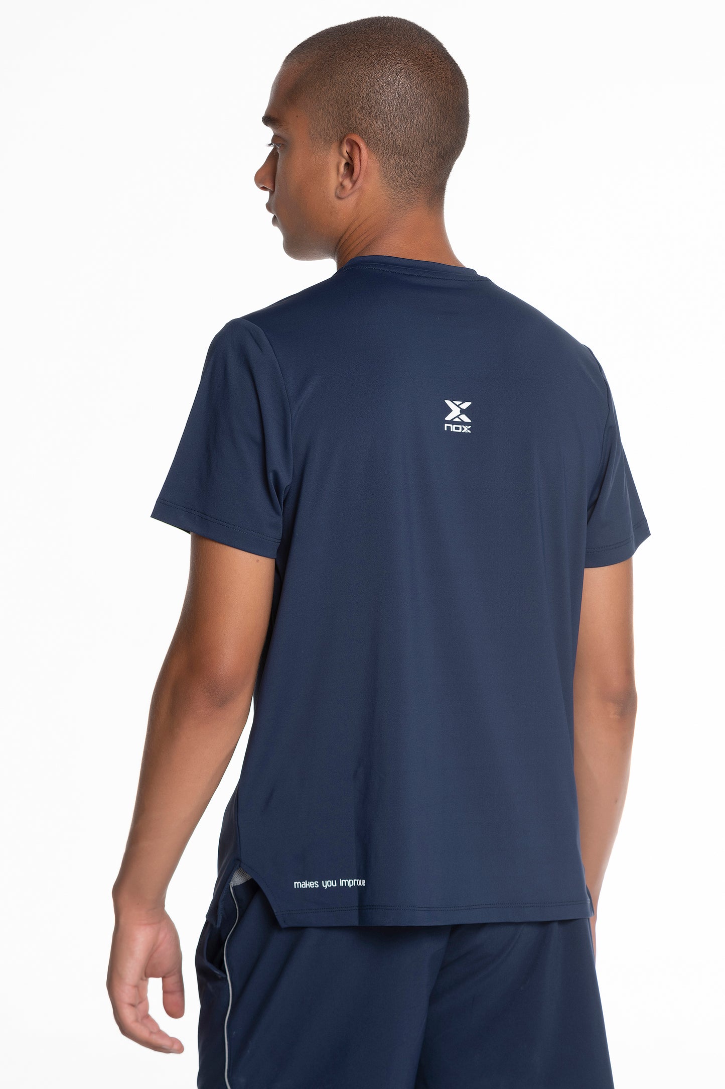 NOX Men Regular Dark Blue Team T-Shirt