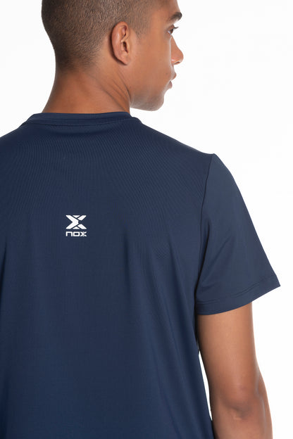 NOX Men Regular Dark Blue Team T-Shirt