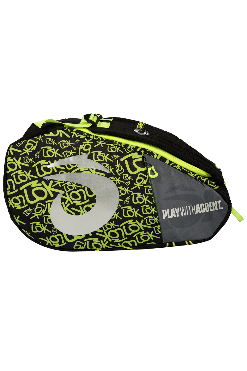 LOK Racket Bag One Black/Green Lime