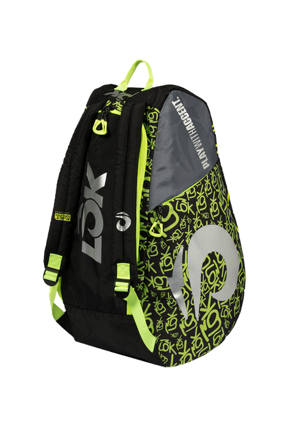 LOK Racket Bag One Black/Green Lime