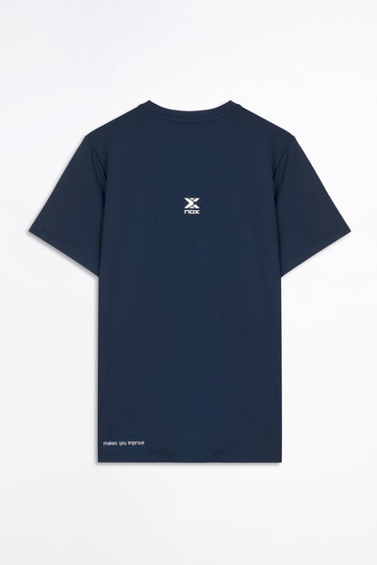 NOX Men Regular Dark Blue Team T-Shirt