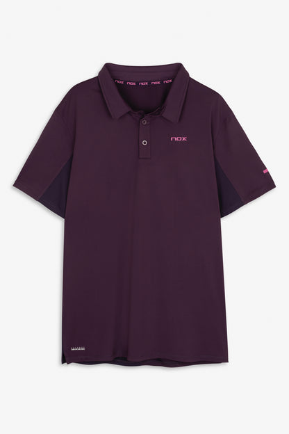 NOX Men PRO Deep Purple Polo T-shirt