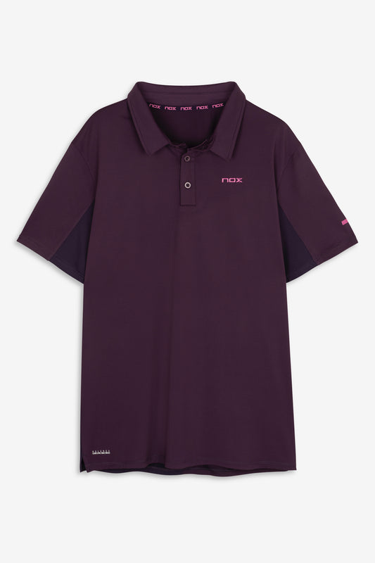 NOX Men PRO Deep Purple Polo T-shirt