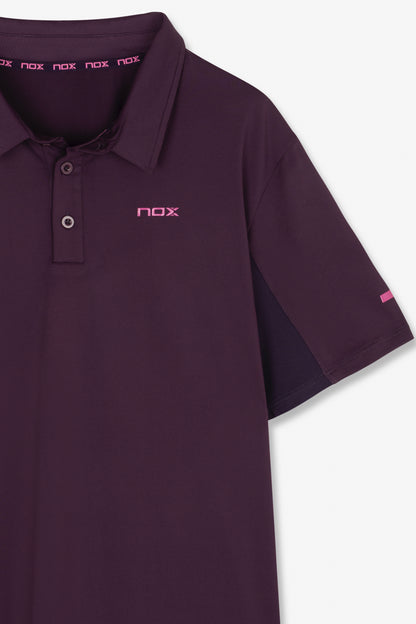 NOX Men PRO Deep Purple Polo T-shirt