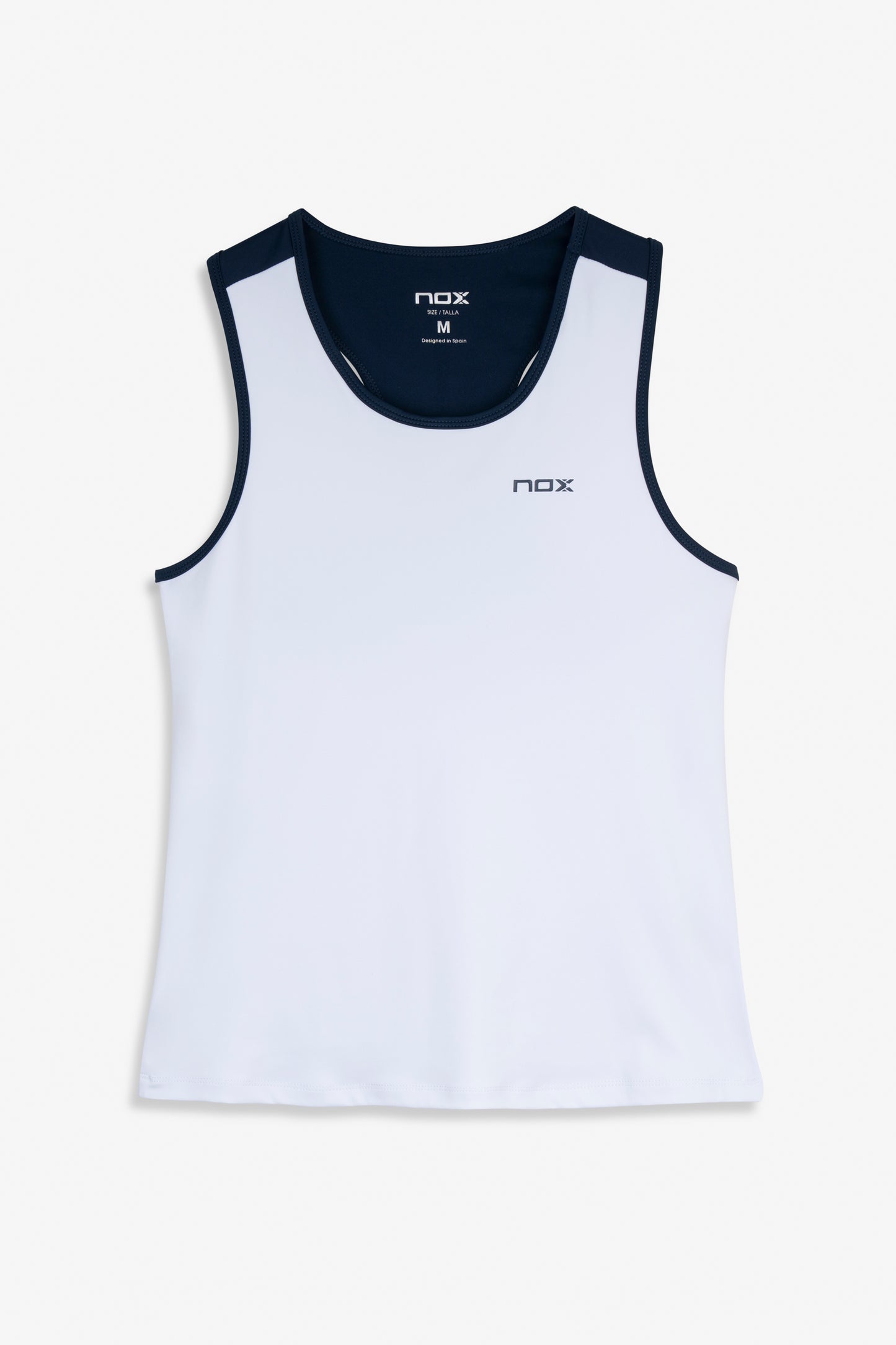 NOX Women Team White/Navy Blue Tank Top EDT25