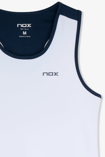NOX Women Team White/Navy Blue Tank Top EDT25