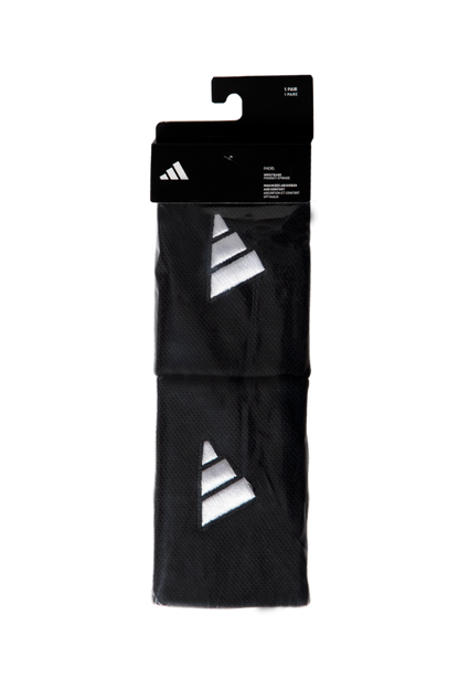 ADIDAS Wristbands L Black with White Logo